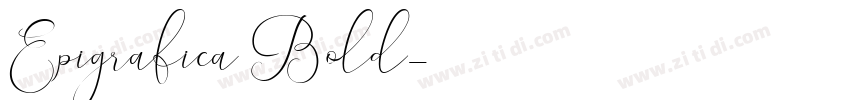 Epigrafica Bold字体转换